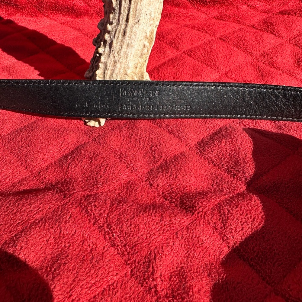 YVES SAINT LAURENT MOMBASA BELT NATURAL DEER HORN TRIBUTE 2003 TOM FORD RUNWAY - Picture 4 of 6
